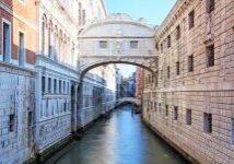 A bridge over the water in venice italy